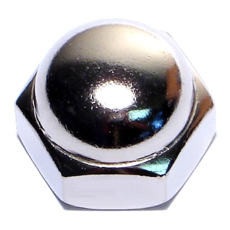 Midwest Fastener Acorn Nut, 1/2"-13, Steel, Nickel Plated, 50 PK 03794